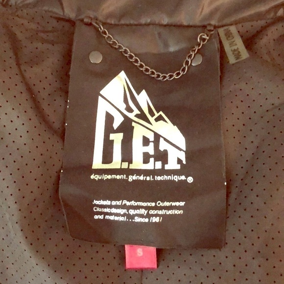 Bnwt-g.e.t Water Resistant Coat/Jacket Edgy/ Sleek - Picture 8 of 8